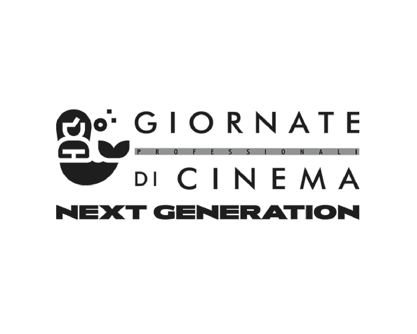 Logo ufficiale delle Giornate Professionali di Cinema – Next Generation, evento dedicato agli operatori dell’industria cinematografica.